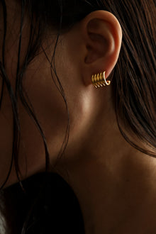 Hollyhock Earrings Small | Gold Vermeil
