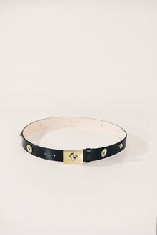 Medora Belt | Black & Mixed Metal