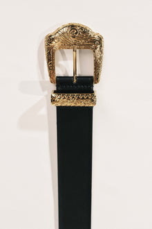 Midas Belt | Black & 24K Gold