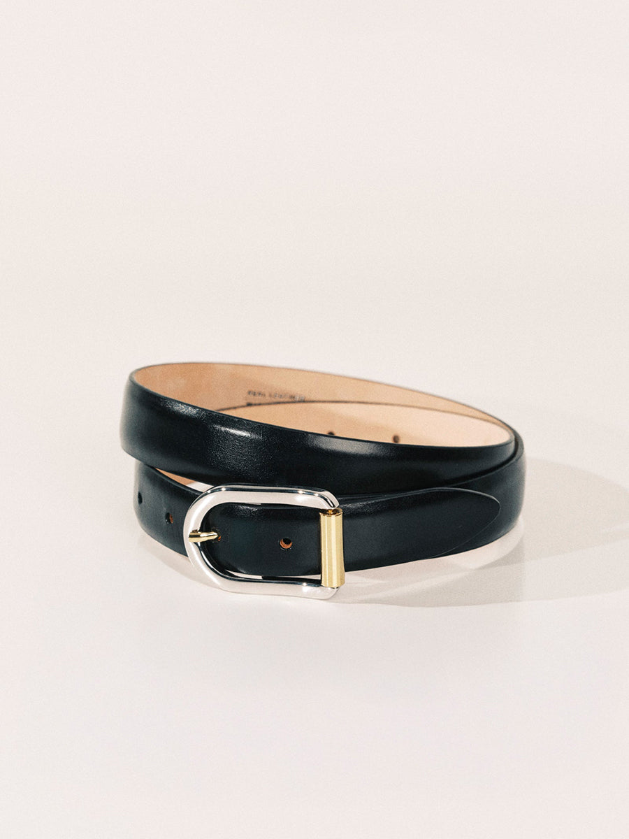 Mija Mixed Metal Belt | Grey