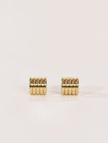 Hollyhock Earrings Small | Gold Vermeil