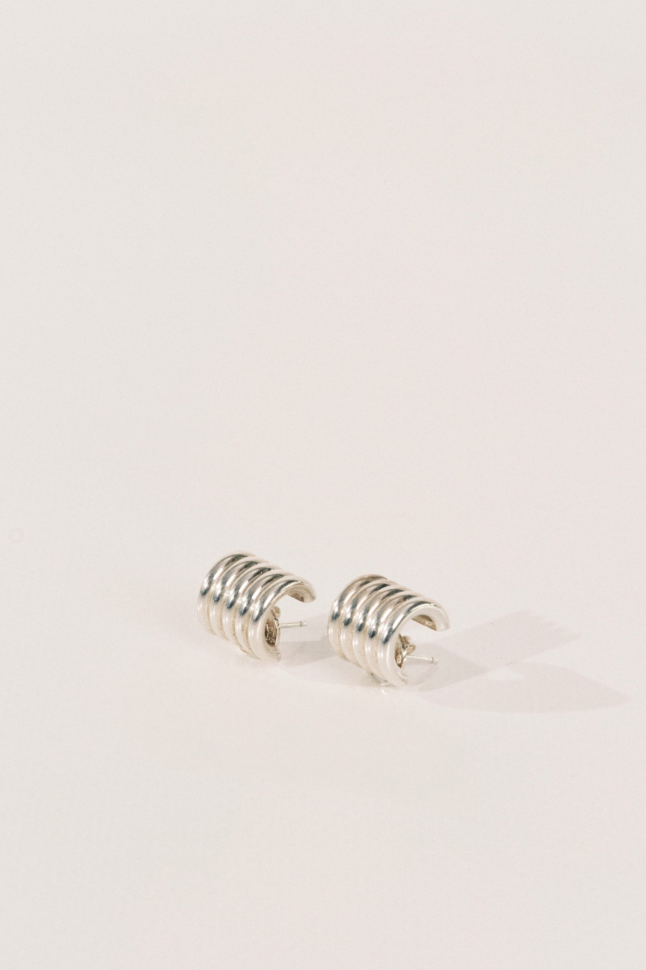 Hollyhock Earrings Small | Sterling Silver