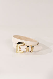 Tetra Belt | Ivory & 24K Gold