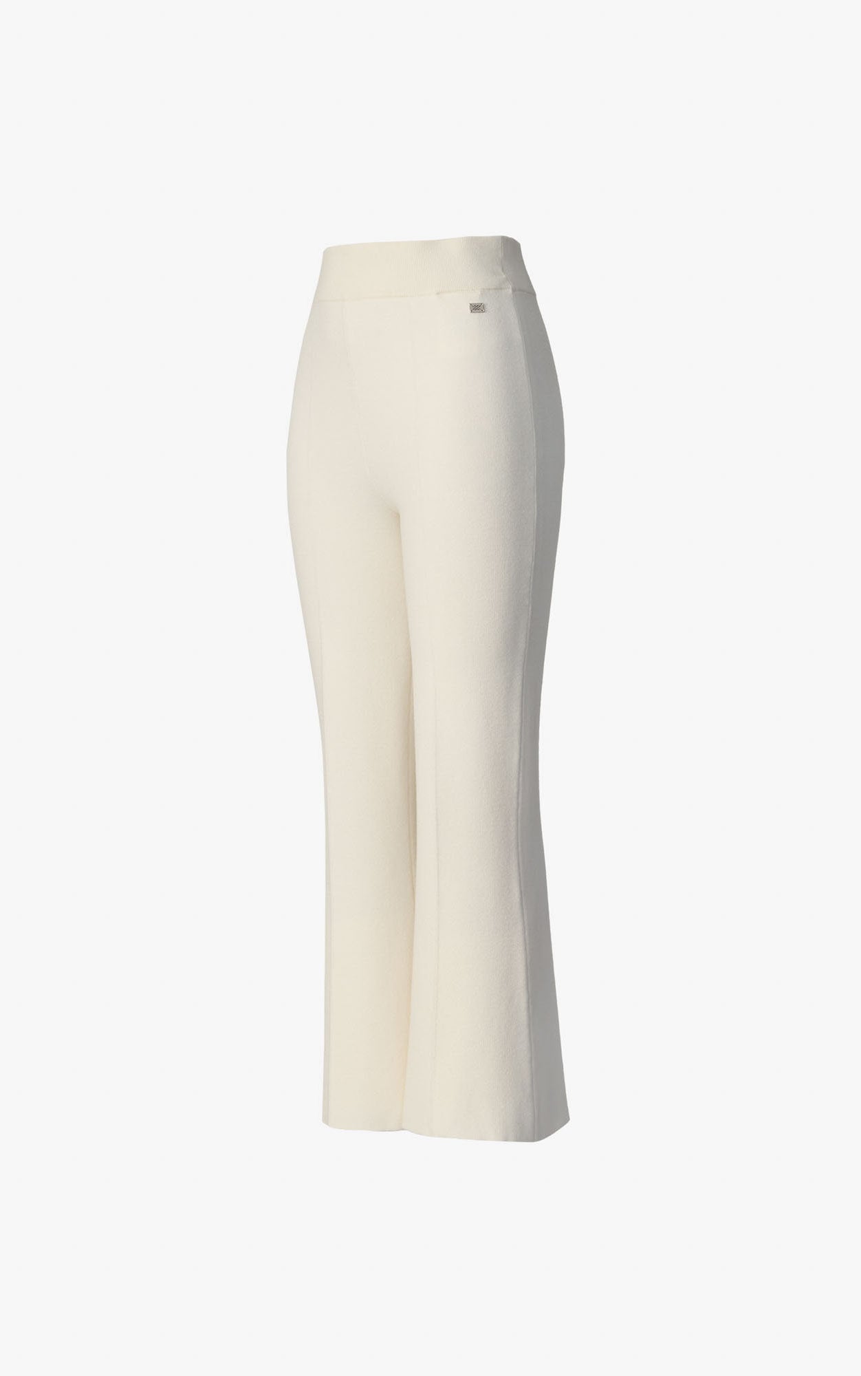 Delphine Cropped Flare Pant | Powder