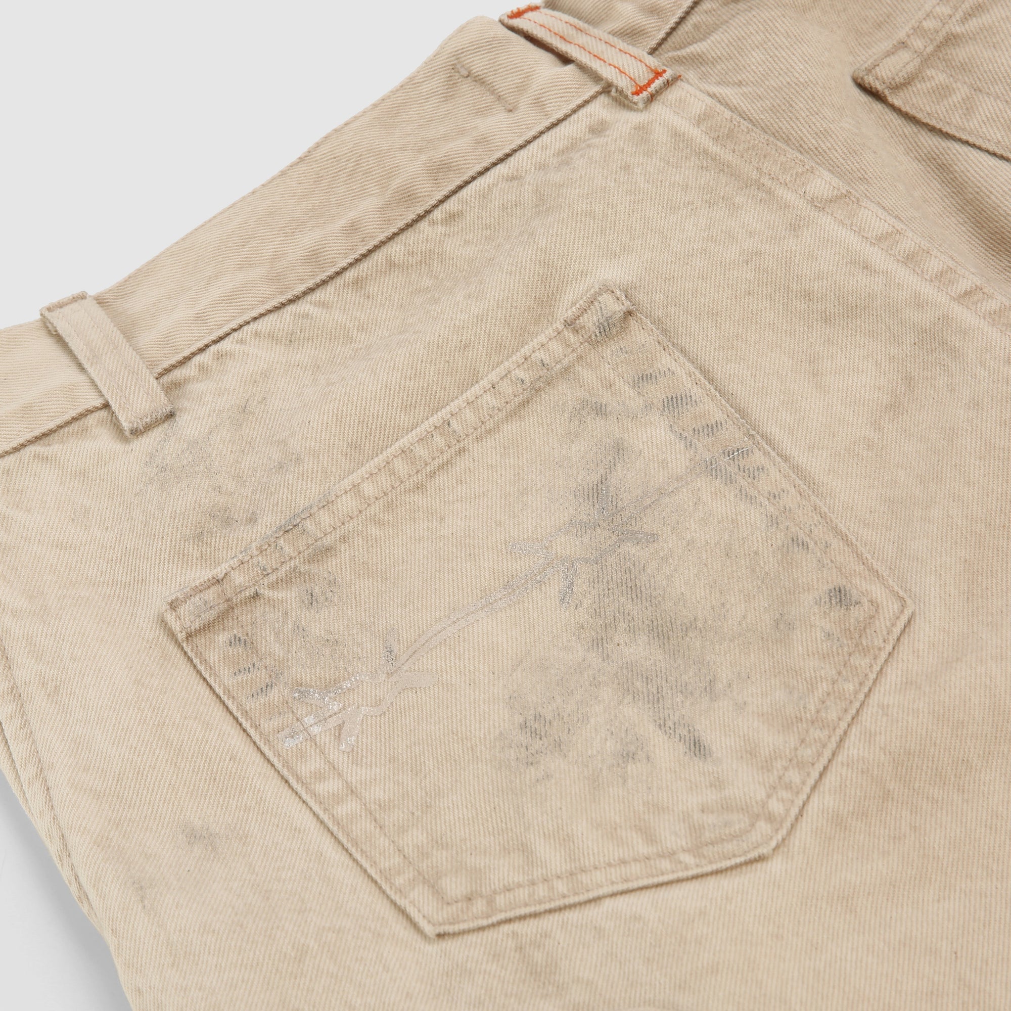 Mens | Denim Cargo Shorts | Vintage Natural