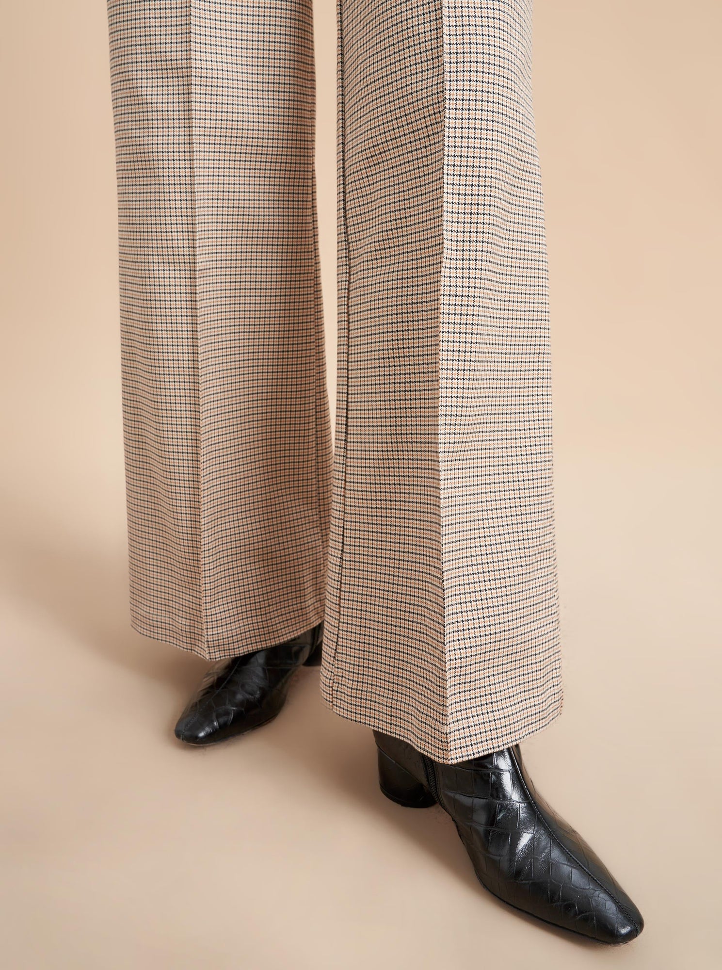 Devon Pant | Ivory x Multi Plaid