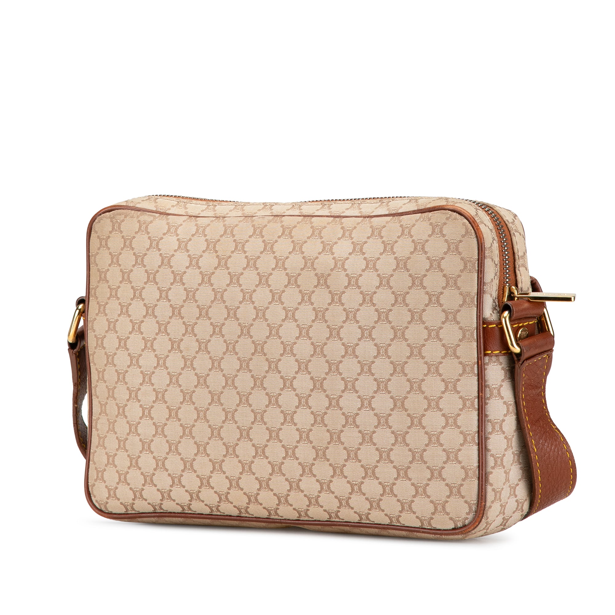 Celine | Pre-Owned Macadam Canvas Crossbody | Brown/Beige