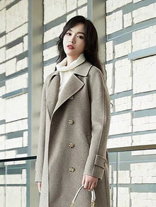 Pure Cashmere Wool Coat | Beige