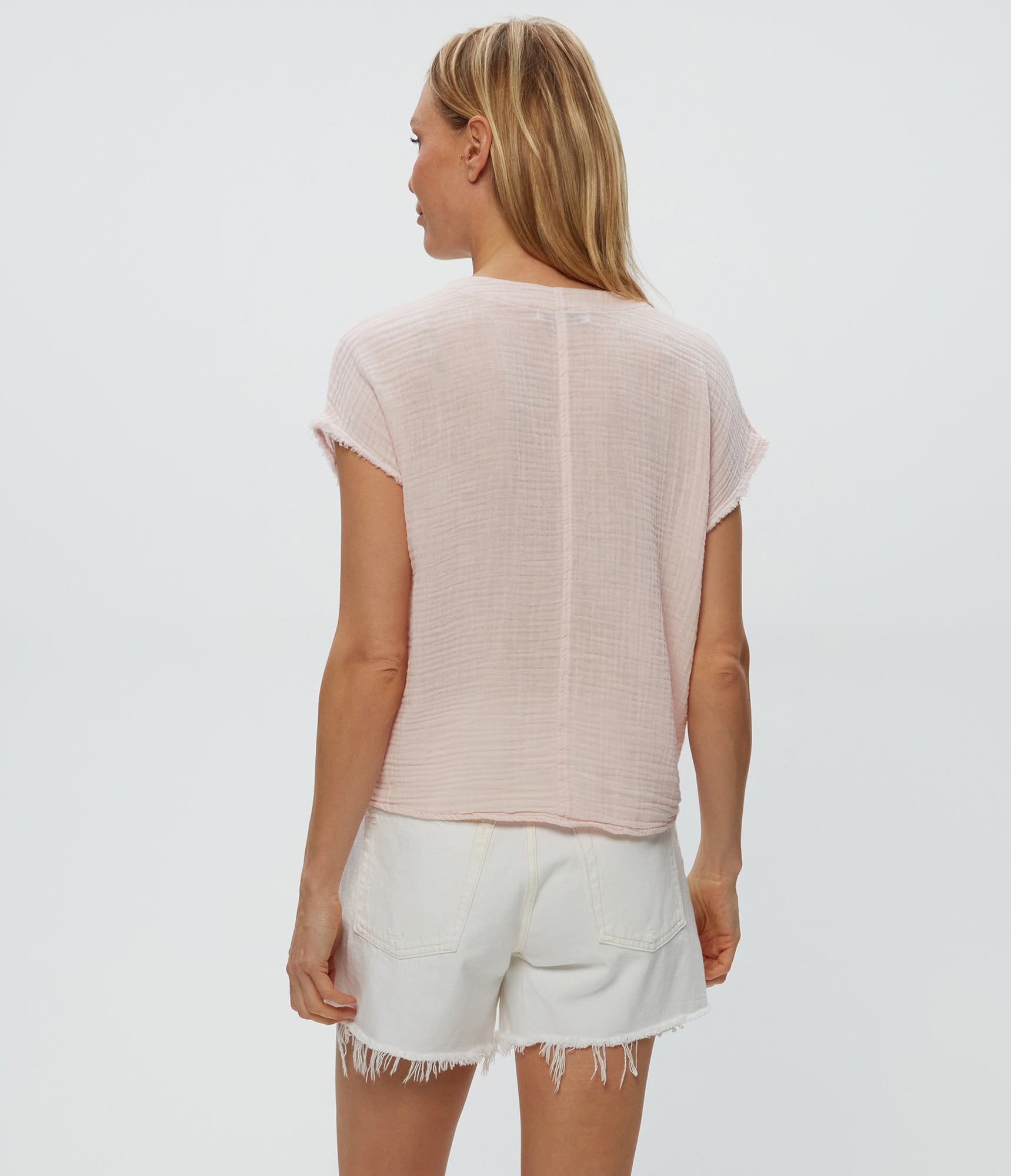 Evie Faux Wrap Top | Lychee