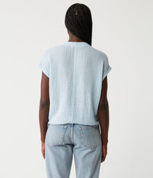 Evie Faux Wrap Top | Fountain