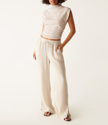 Jovi Waist Tie Pant | Cement