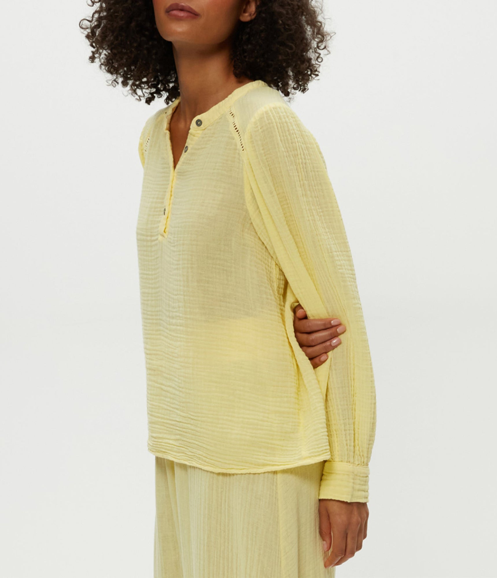 Kacey Peasant Top | Lemonade