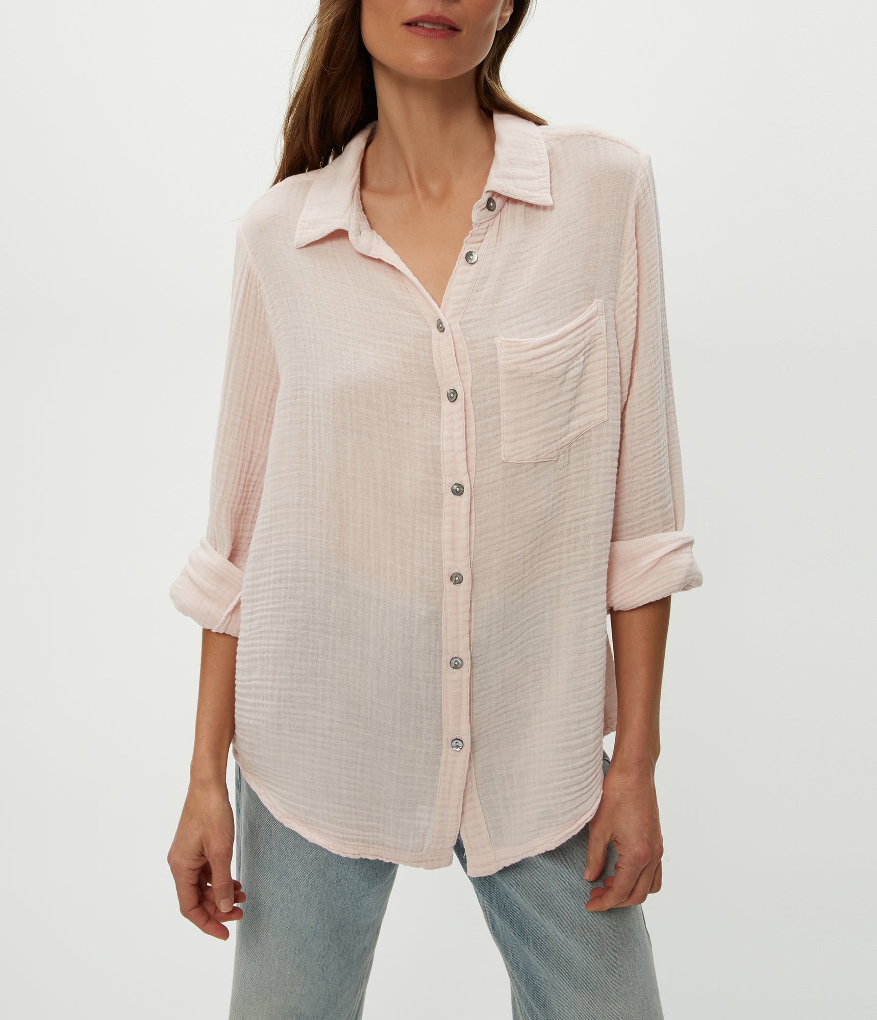 Ernie Button Down w/ Pocket | Lychee
