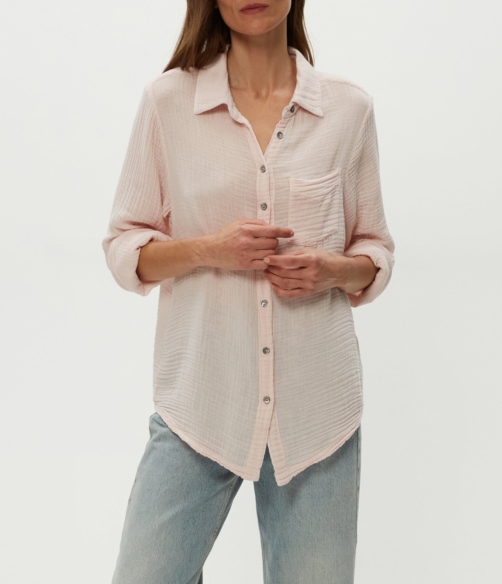 Ernie Button Down w/ Pocket | Lychee