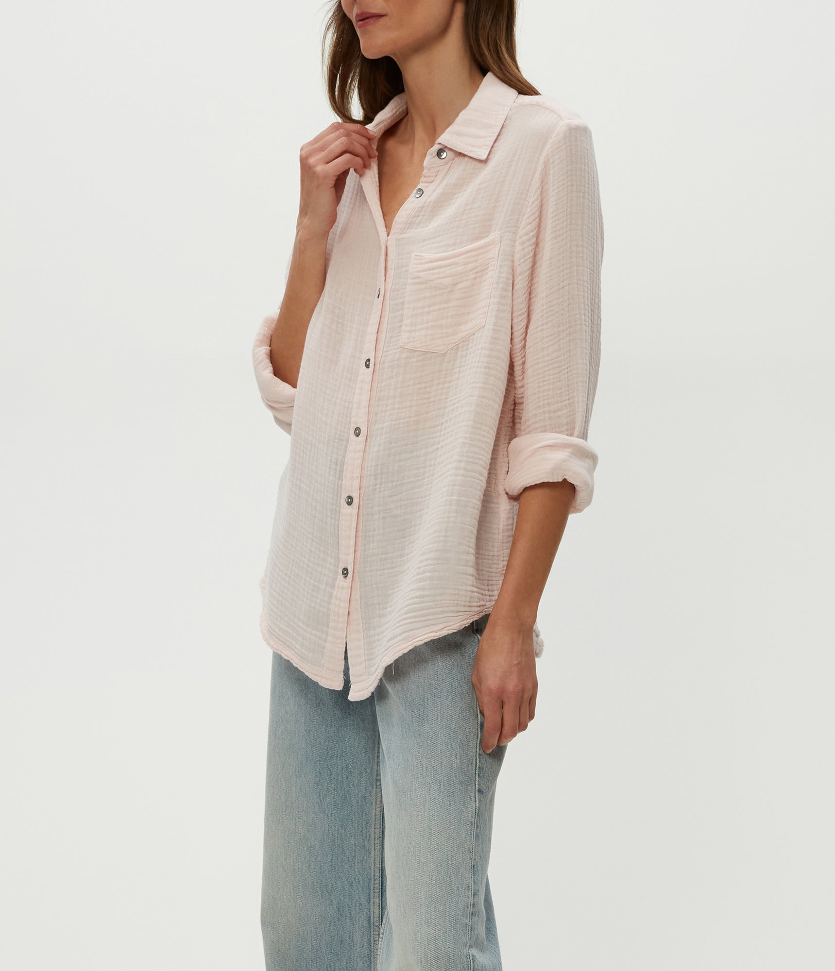 Ernie Button Down w/ Pocket | Lychee