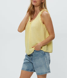 Devon Dot Gauze Tank | Lemonade