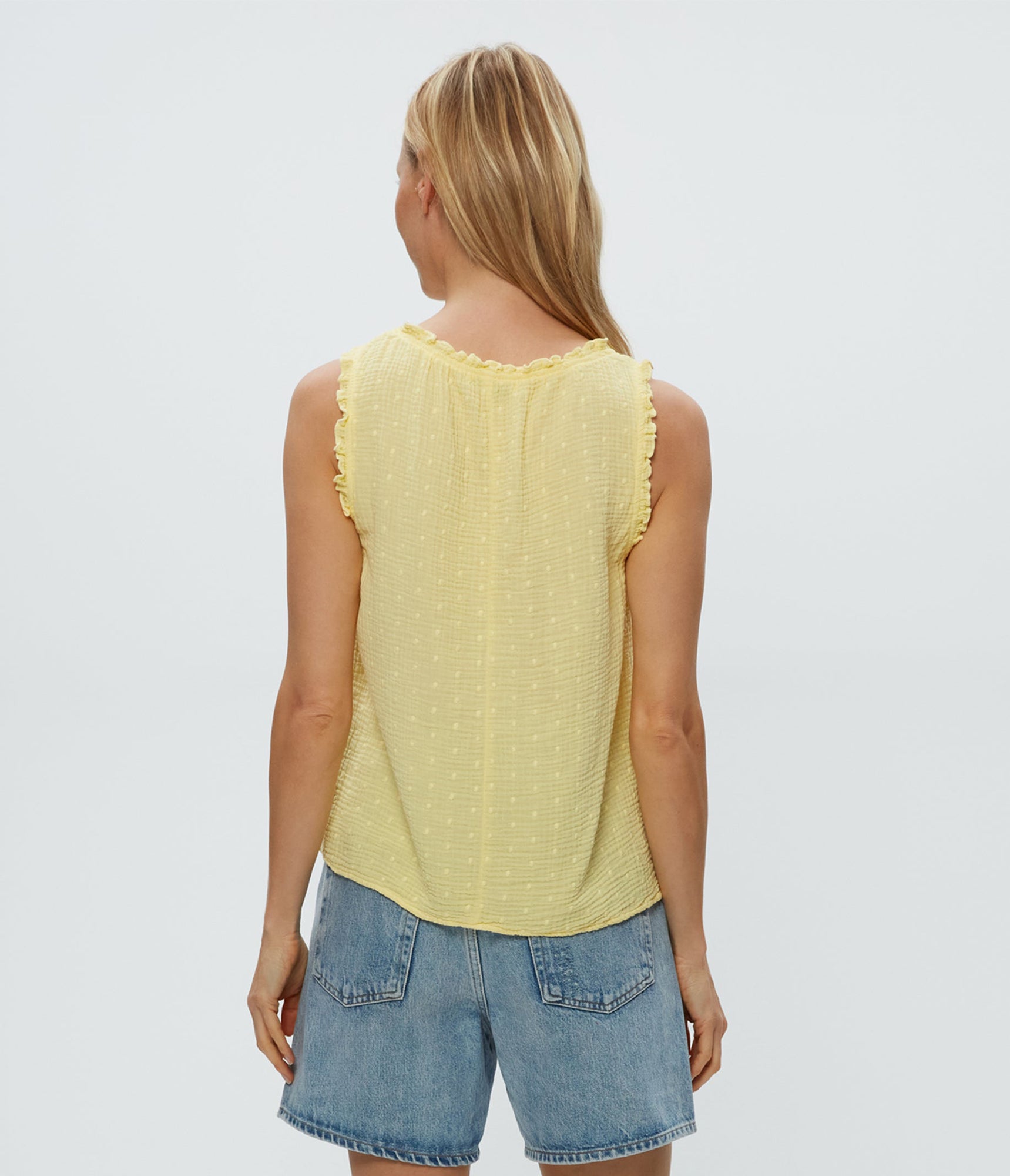 Devon Dot Gauze Tank | Lemonade