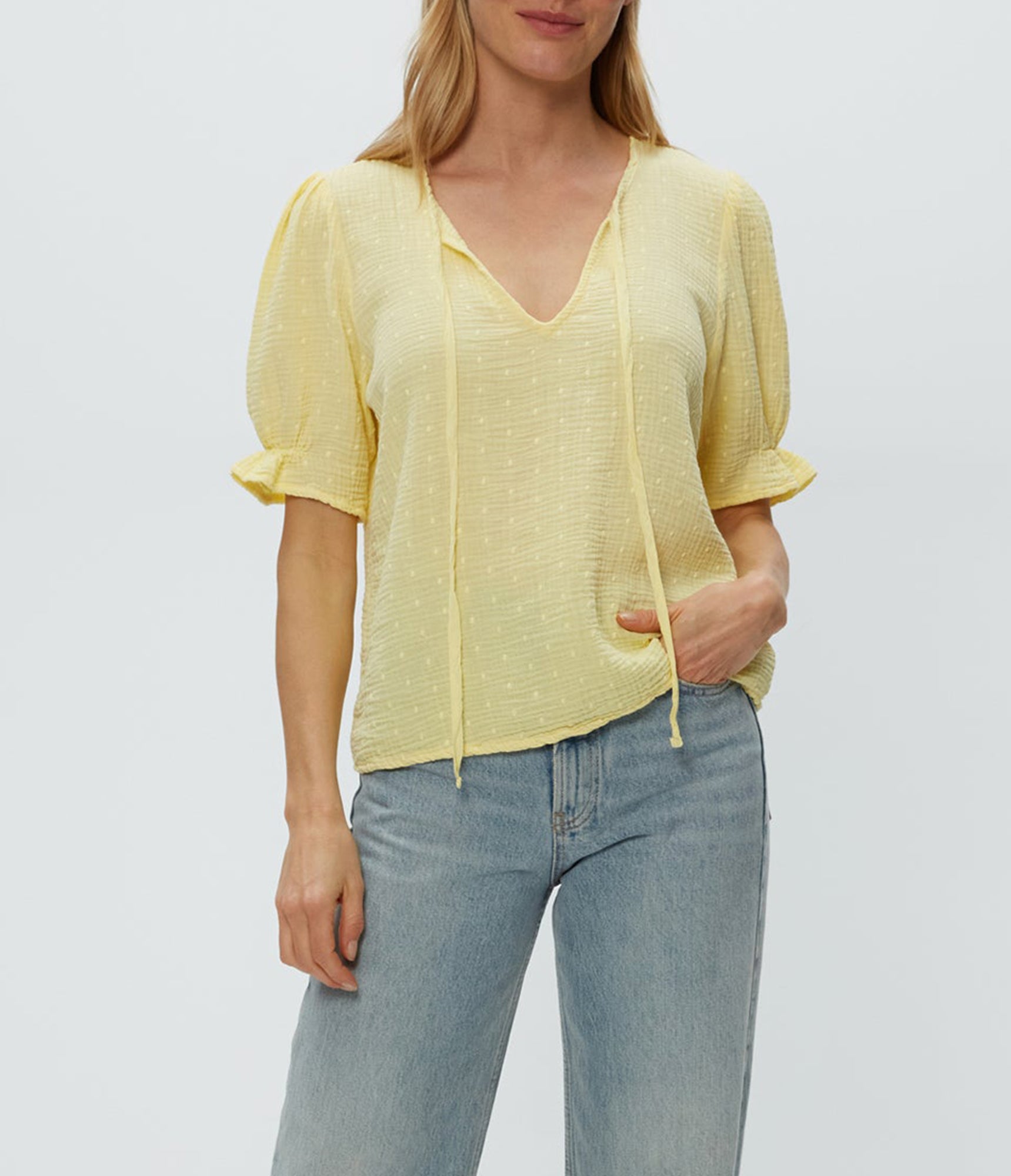 Genevieve Puff Sleeve Top | Lemonade