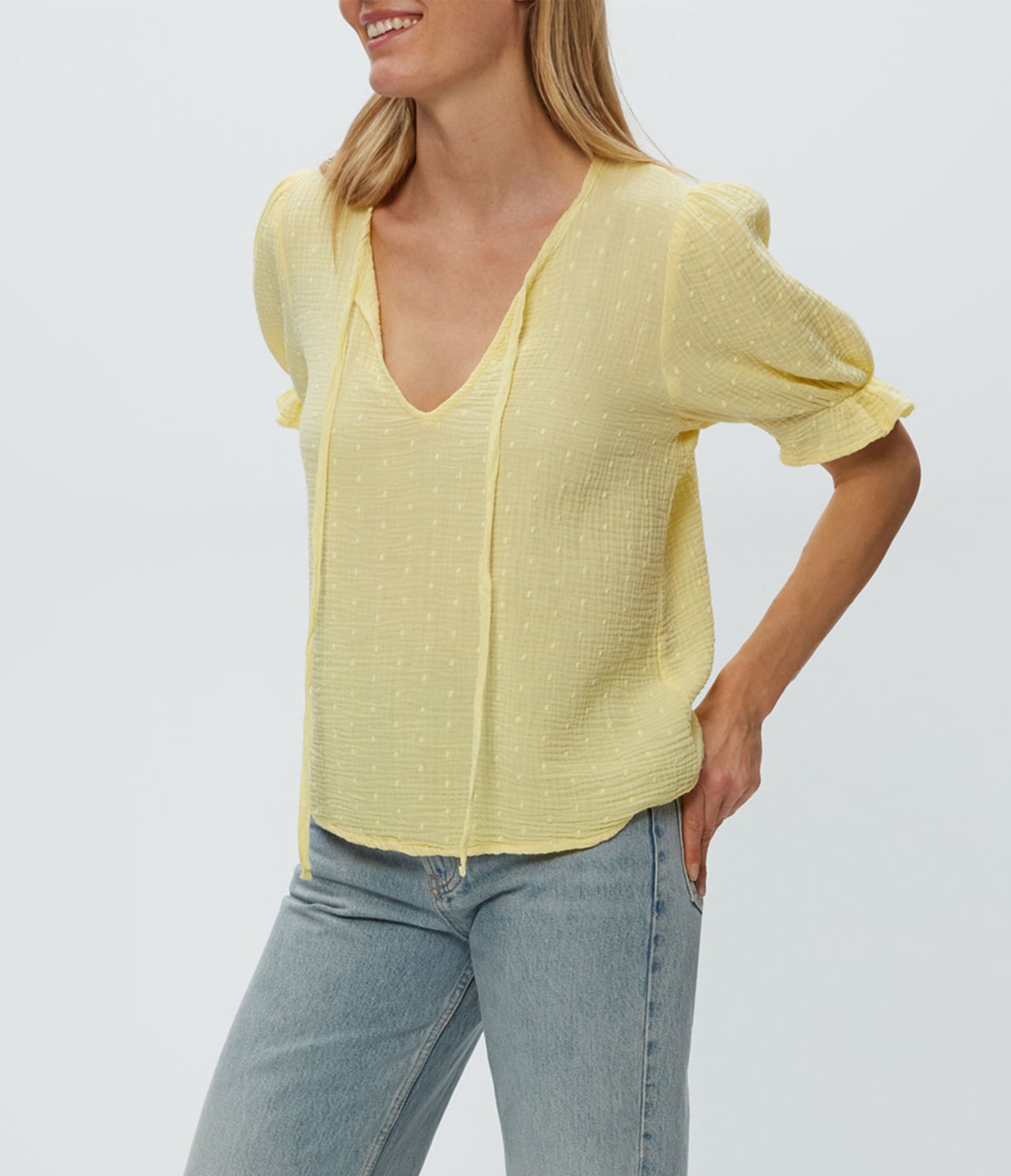 Genevieve Puff Sleeve Top | Lemonade