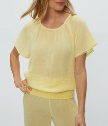 Freema Smocked Top | Lemonade