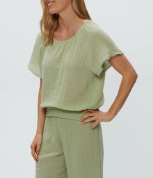 Freema Smocked Top | Seacrest