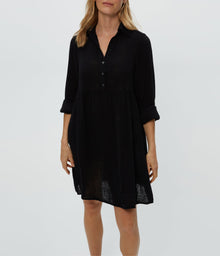 Kimberly Shirt Waist Dress | Black