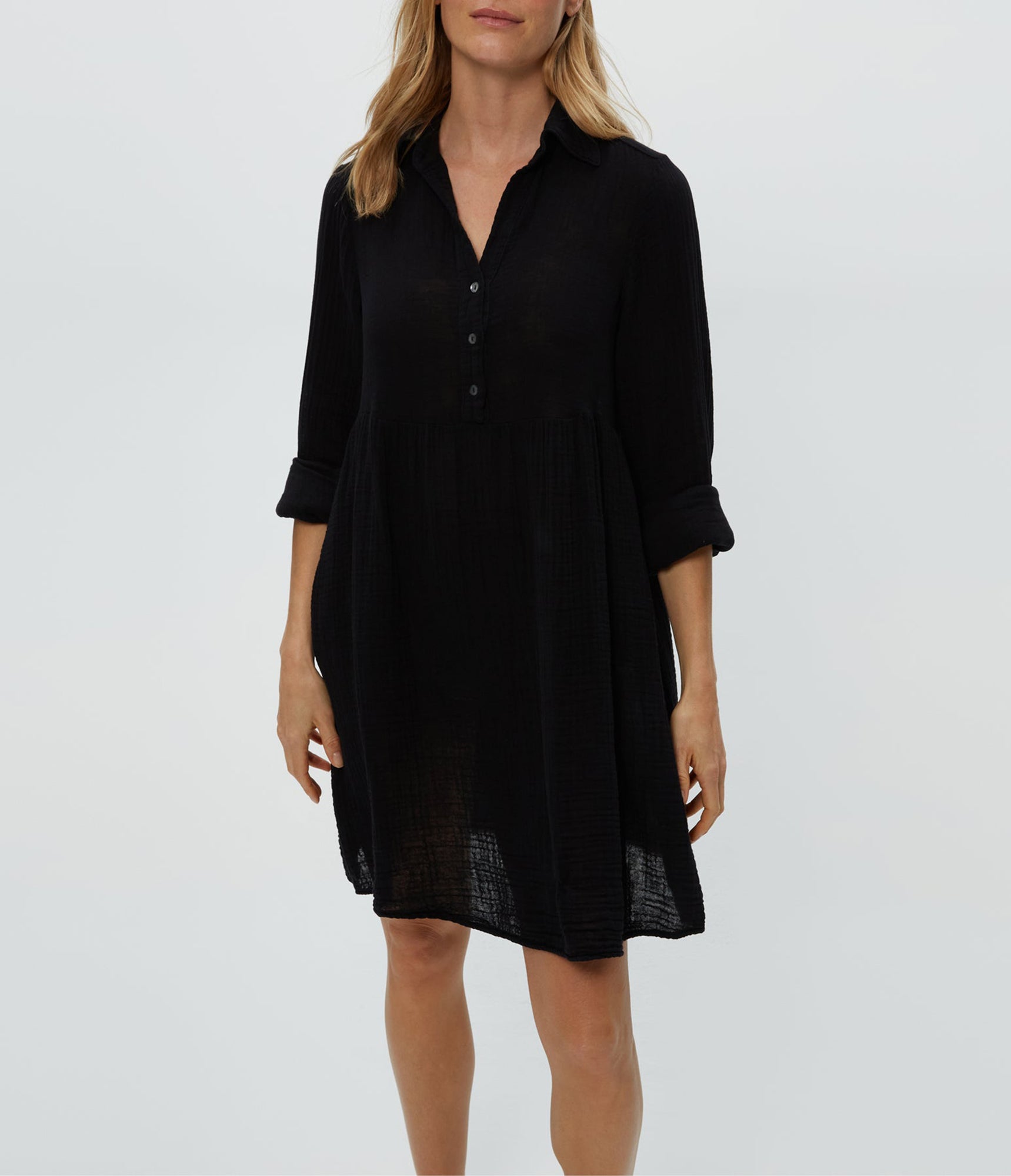 Kimberly Shirt Waist Dress | Black