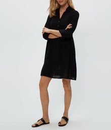 Kimberly Shirt Waist Dress | Black