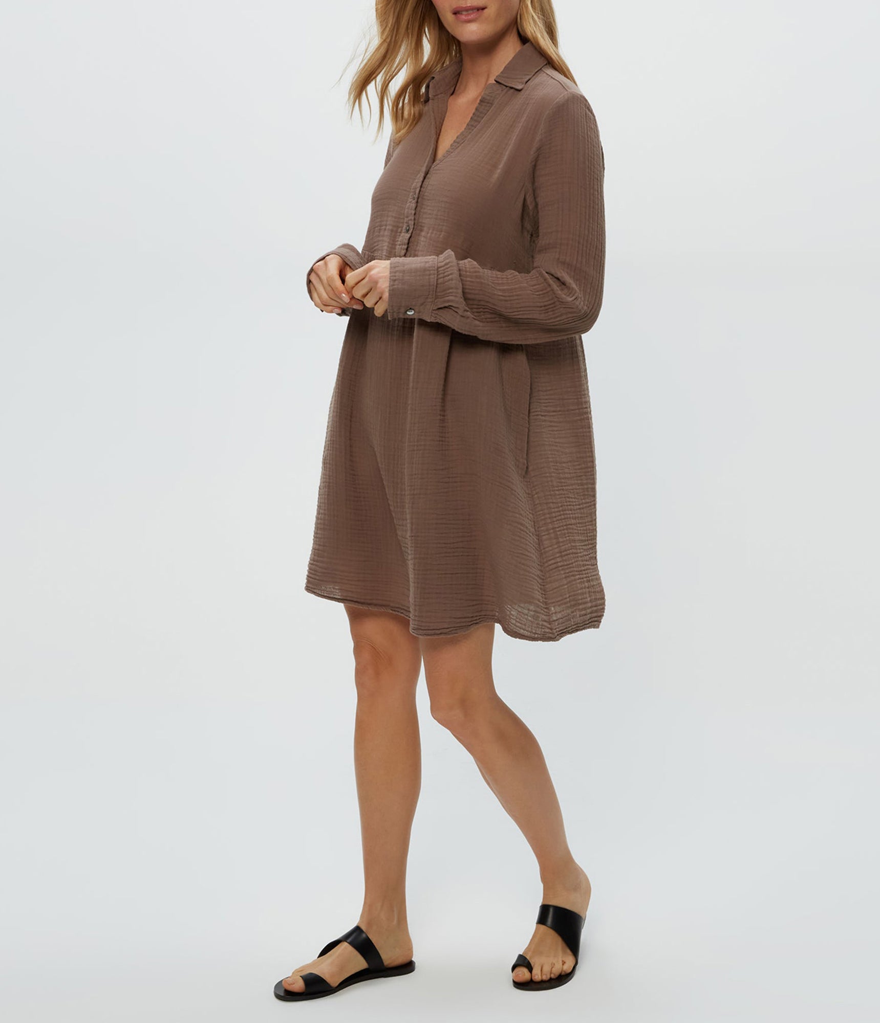 Kimberly Shirt Waist Dress | Cobblestone