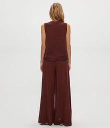 Kate Surplice Tank | Espresso