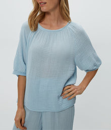 Jane Puff Sleeve Top | Fountain