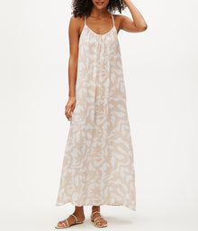 Jude Printed Maxi Dress | Cement