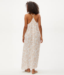 Jude Printed Maxi Dress | Cement