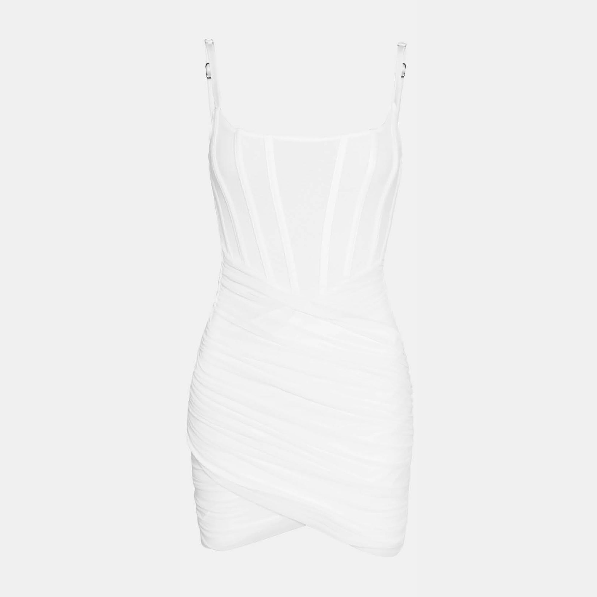 OW Collection DIANA Mini Dress Dress 001 - White