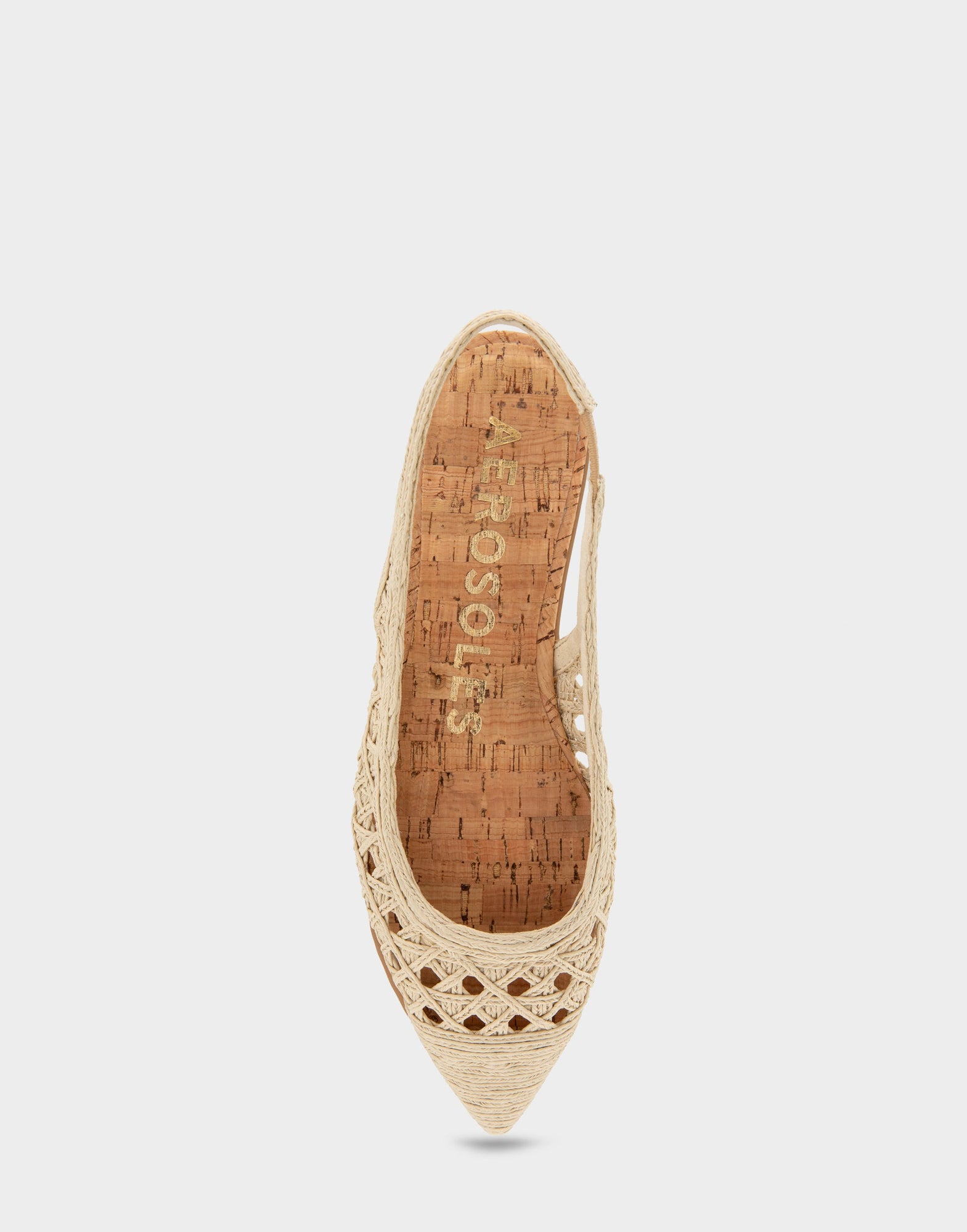 Diego Flats | Natural Embroidered Raffia
