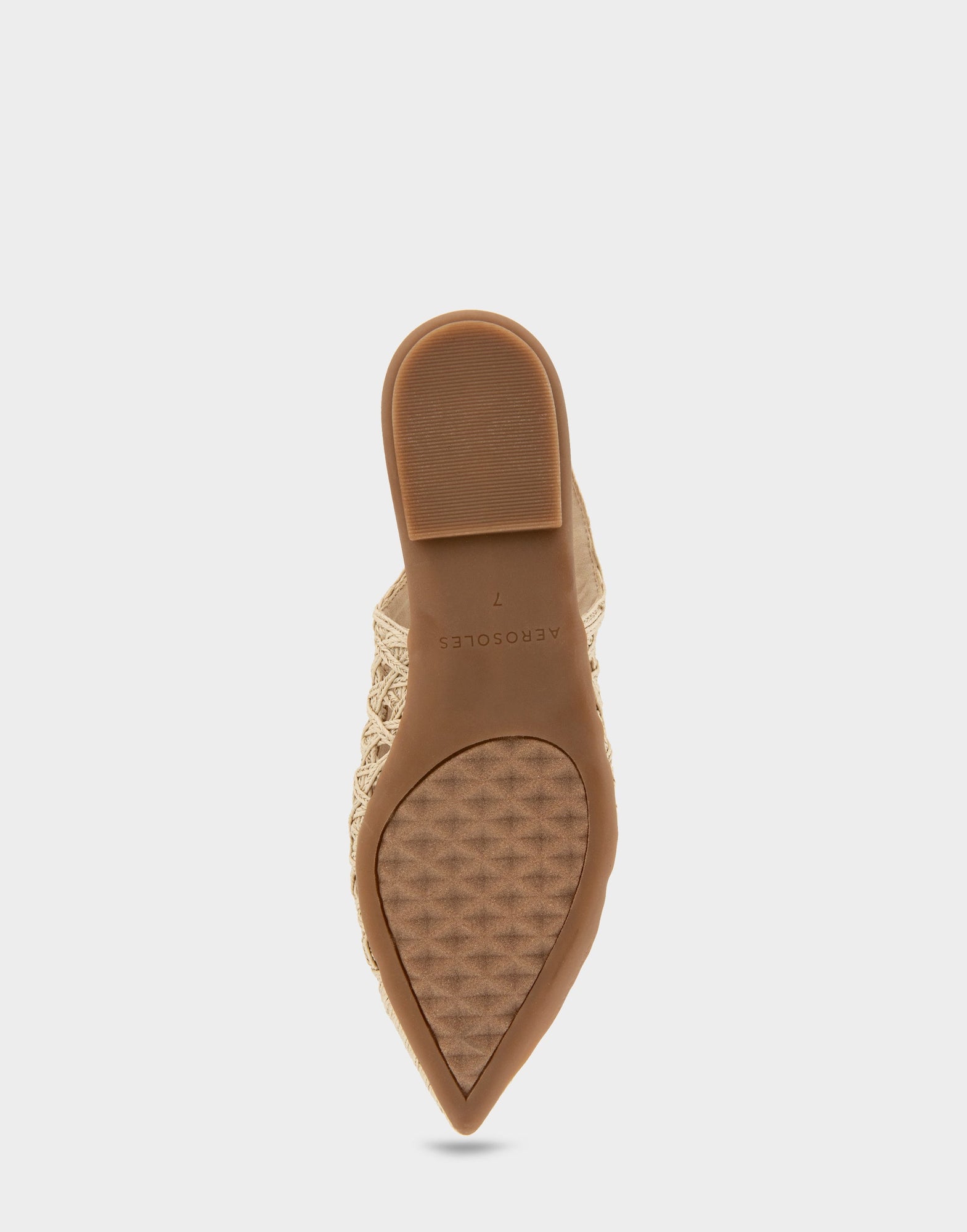 Diego Flats | Natural Embroidered Raffia
