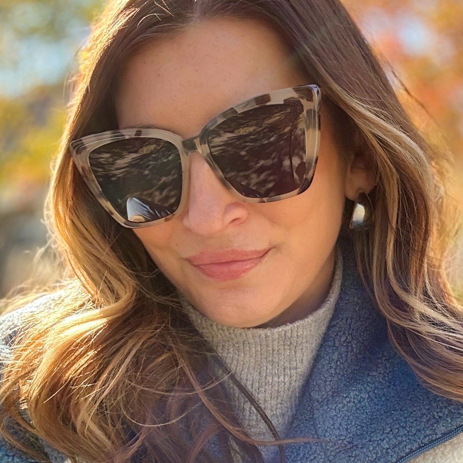 Womens | Becky II Sunglasses | Cream Tortoise | Grey Polarized Lenses