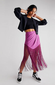 Dinamara Fringe Skirt - Ronny Kobo