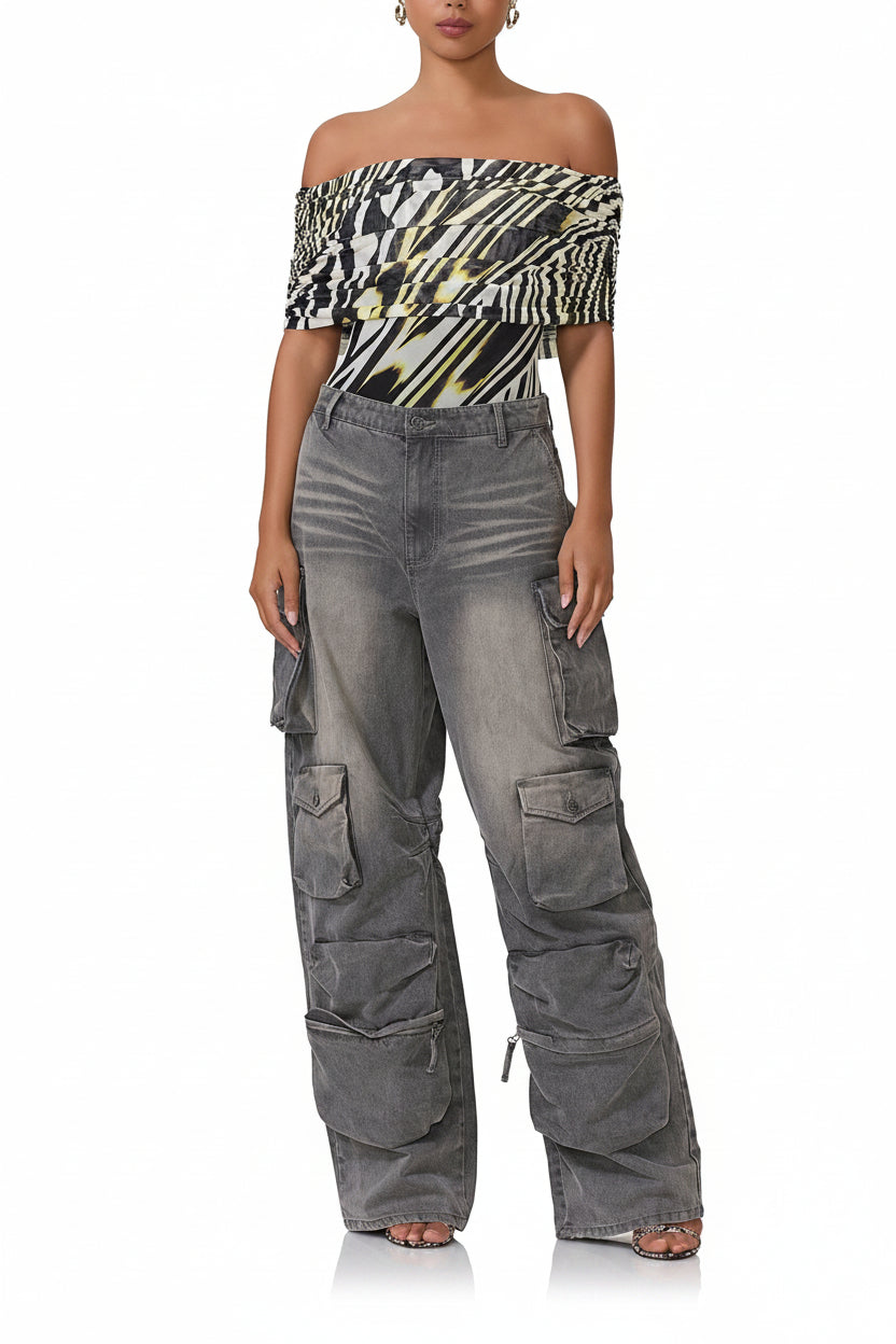 Divya Bodysuit | Zebra Lime