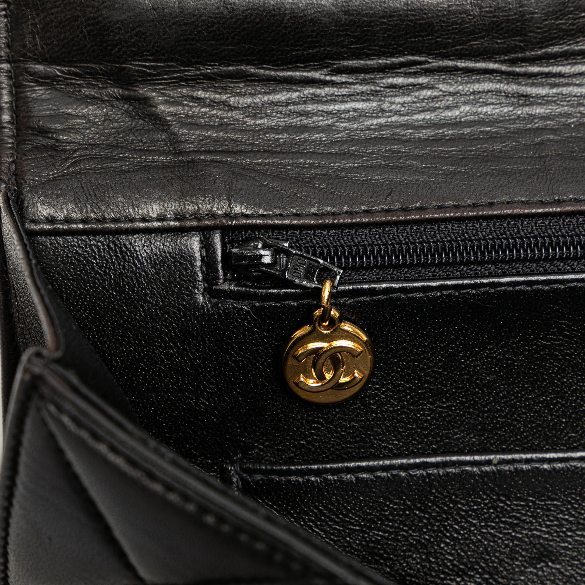 Chanel | Pre-Owned CC Quilted Lambskin Flap Briefcase | Black