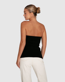 Women | Distant Memories Knit Bustier | Black