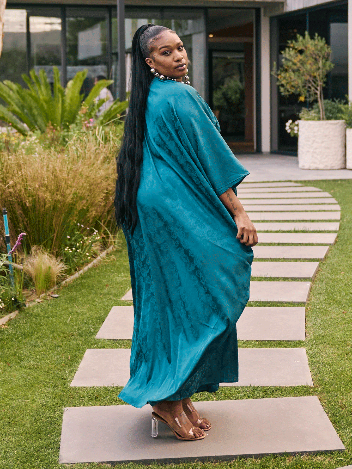 Naim Dress | Zeen Teal