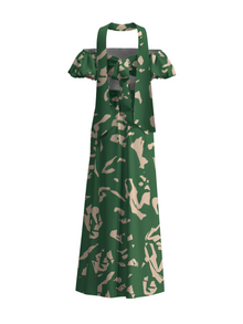 Neni Dress | Batik Vert