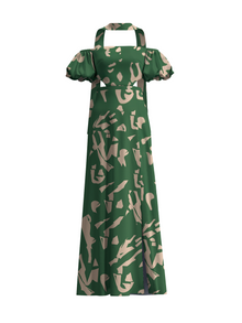 Neni Dress | Batik Vert