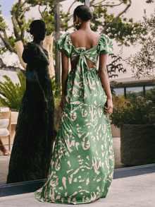 Neni Dress | Batik Vert