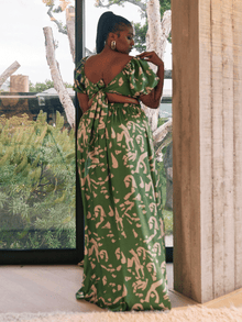 Neni Dress | Batik Vert