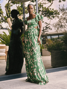 Neni Dress | Batik Vert