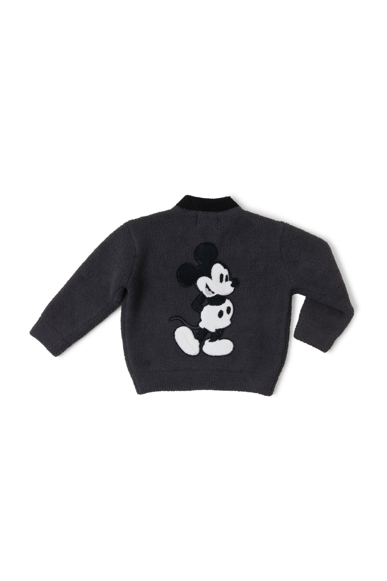 Kids | CozyChic Disney Classic Mickey Varsity Jacket | Carbon/Black