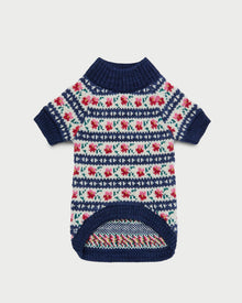 Color: Blue Jean Floral Intarsia
