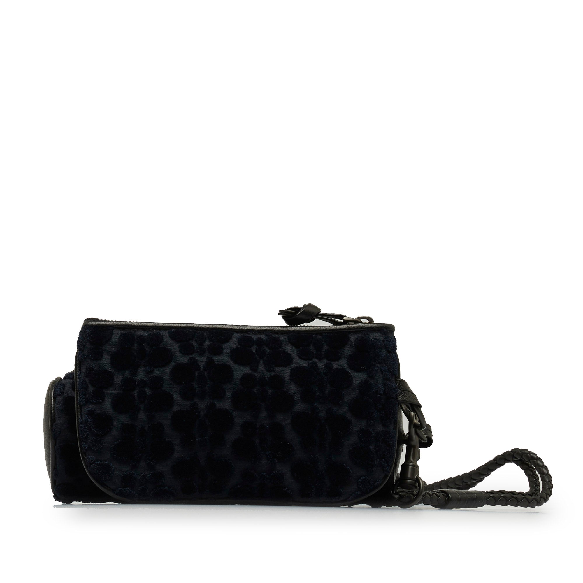 Bottega Veneta | Pre-Owned Multi-Pouch Butterfly Velvet Crossbody | Blue/Dark Blue
